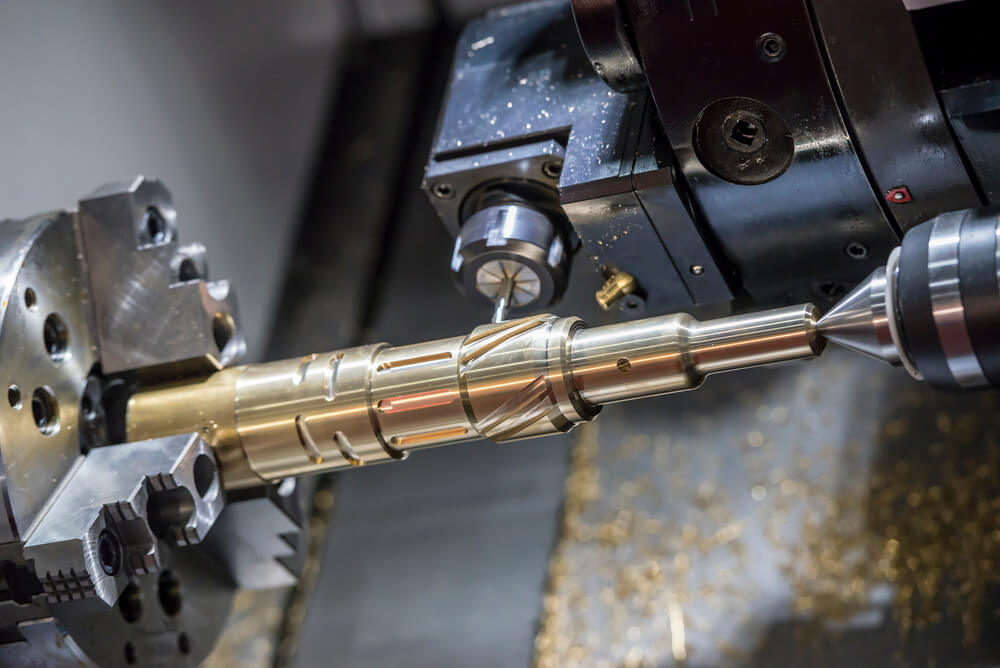 CNC turning material support
