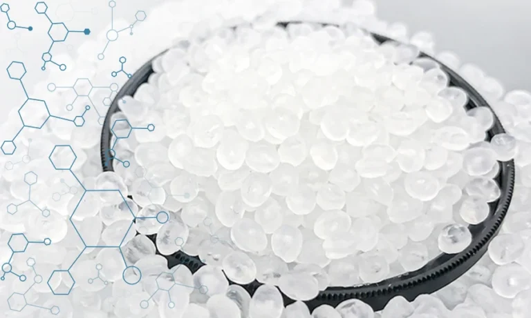 Estructura molecular del plástico POM